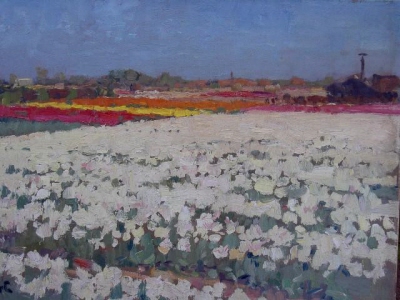 tulpenvelden bij hillegom 1942 45x65
